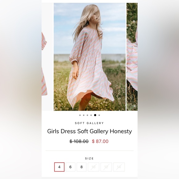 Soft Gallery Viscose Striped Honesty Dress - Picture 15 of 16